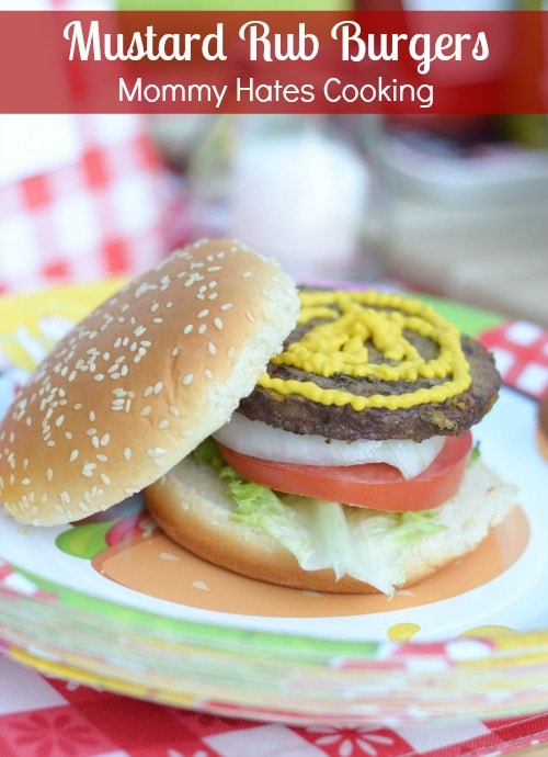 Mustard Rub Burgers #KetchupsNewMustard #ad 