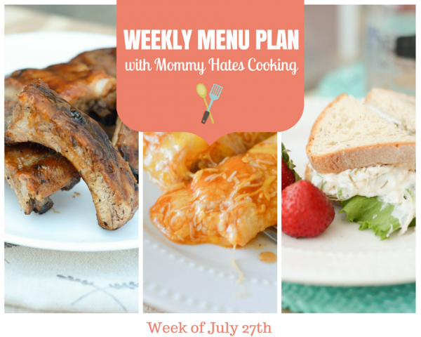 Weekly Menu Plan - Mommy Hates Cooking