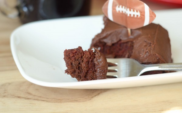 Chocolate Cherry Dr Pepper Poke Cake - The best kind of dessert for football parties! #OneKindofFan {AD}