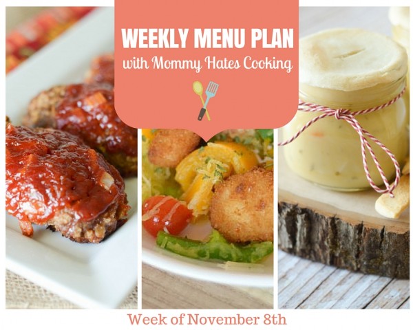 Weekly Menu Plan - Week of 11/8