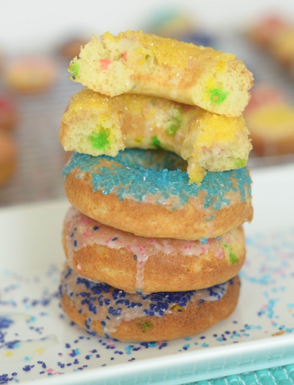 Gluten Free Funfetti Cake Mix Donuts 