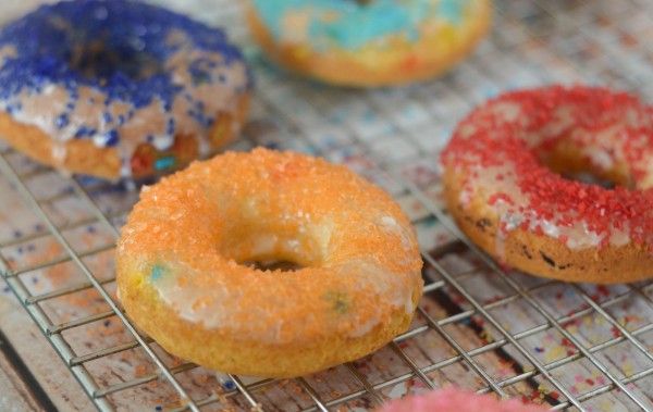 Gluten Free Funfetti Cake Mix Donuts 