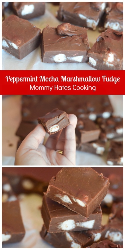 Peppermint Mocha Marshmallow Fudge #SweetenYourSeason #IC {ad}
