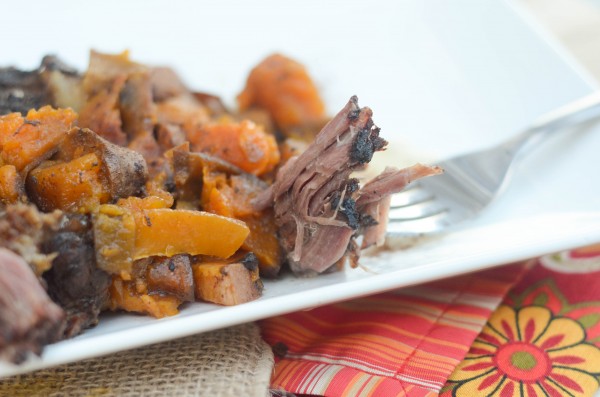 Slow Cooker Roast with Maple Sweet Potatoes