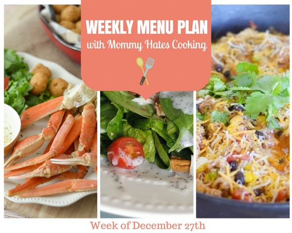 Weekly Menu Plan - Week of 12/27