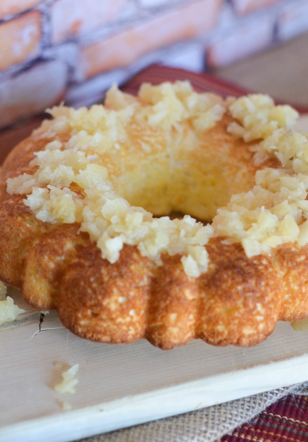 Gluten Free Angel Food Cake with Pineapple Topping 