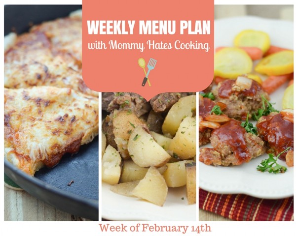 Weekly Menu Plan - Week of 2/14