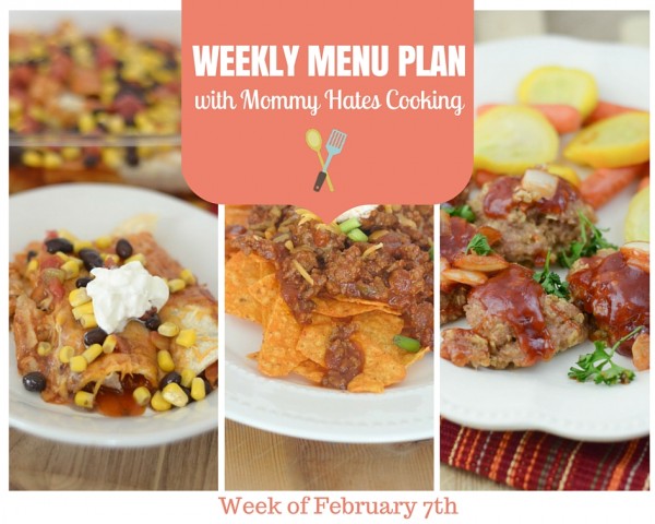 Weekly Menu Plan - Week of February 7th
