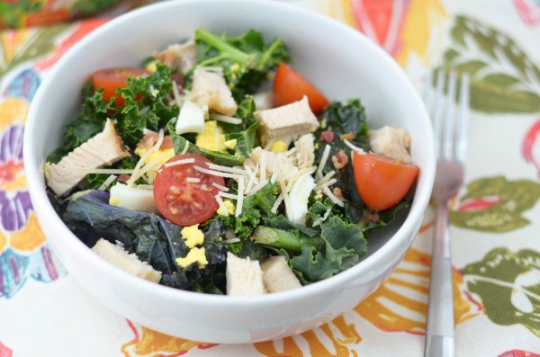 Grilled Chicken Kale Salad #ad