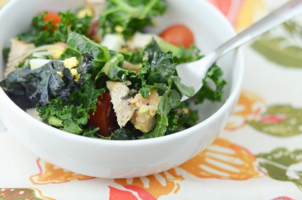 Grilled Chicken Kale Salad #ad