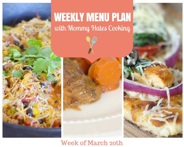 Weekly Menu Plan - Week of March 20th