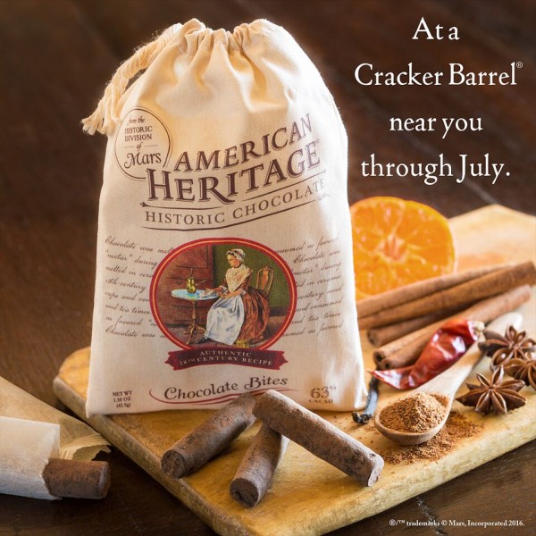 American Heritage Chocolate Bites #ChocolateHistory #IC AD 