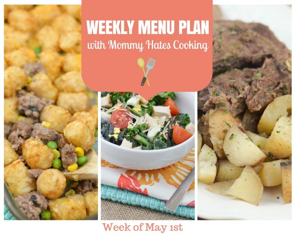Weekly Menu Plan - Week of May 1st