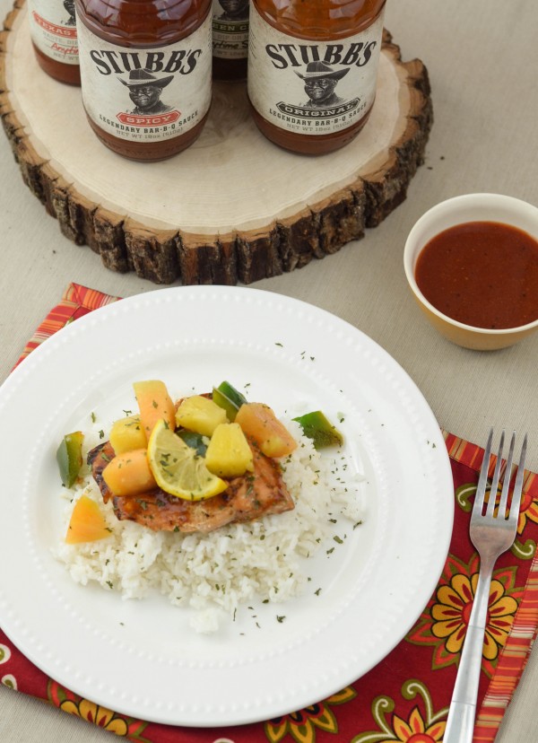 Maple BBQ Glazed Salmon #SauceMaster #ad