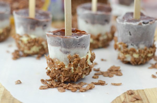 Cocoa Pudding Pops #MomsBestCereal #ad