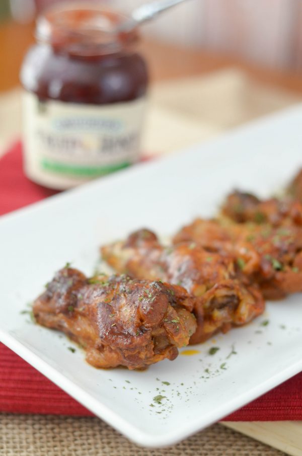 Slow Cooker Strawberry Jalapeno BBQ Wings 