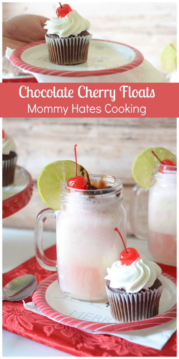 Chocolate Cherry Floats 