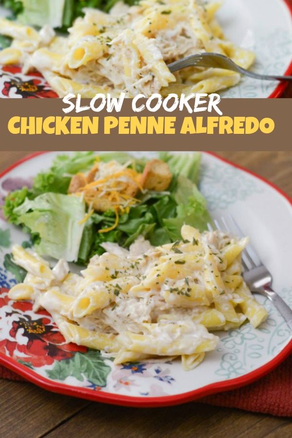 Slow Cooker Chicken Alfredo #GlutenFree