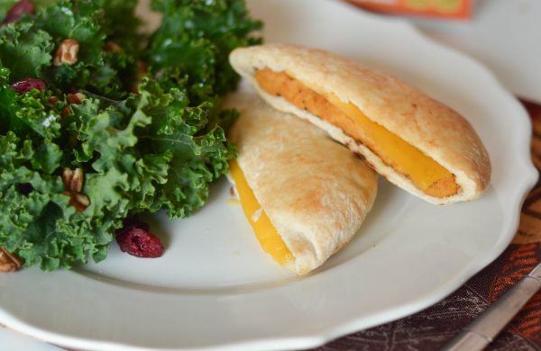 Cranberry Kale Salad with Chicken Melts
