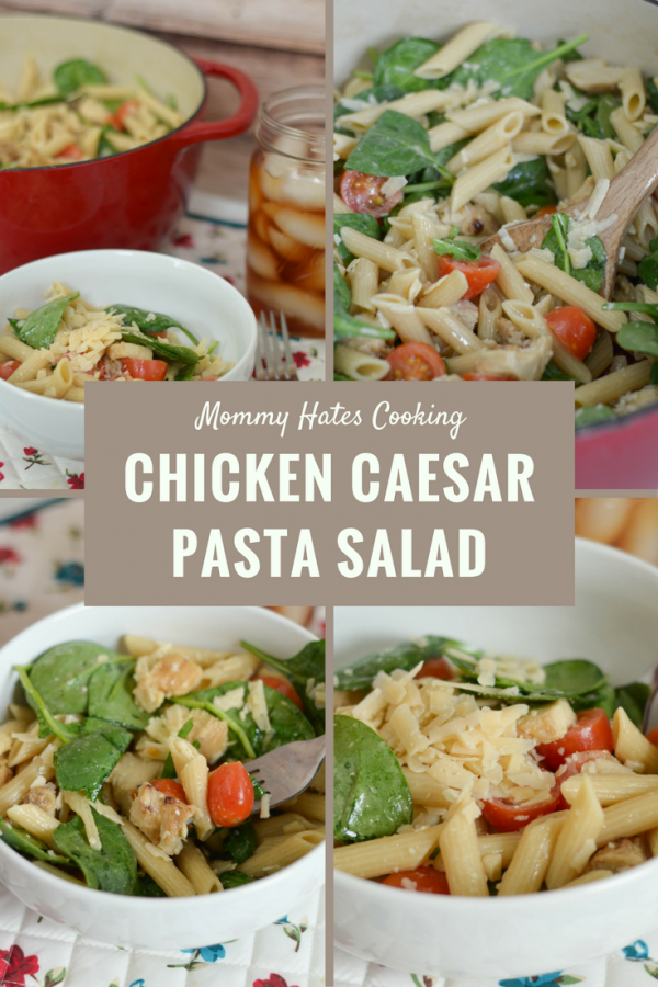 Chicken Caesar Pasta Salad #BarillaPlus AD