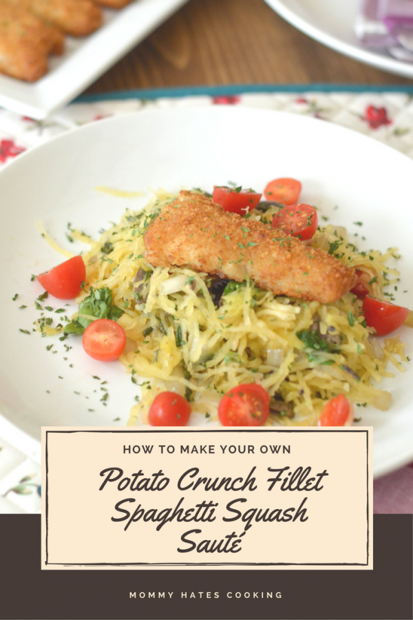 Potato Crunch Fillet Spaghetti Squash Sauté #TryGortons AD