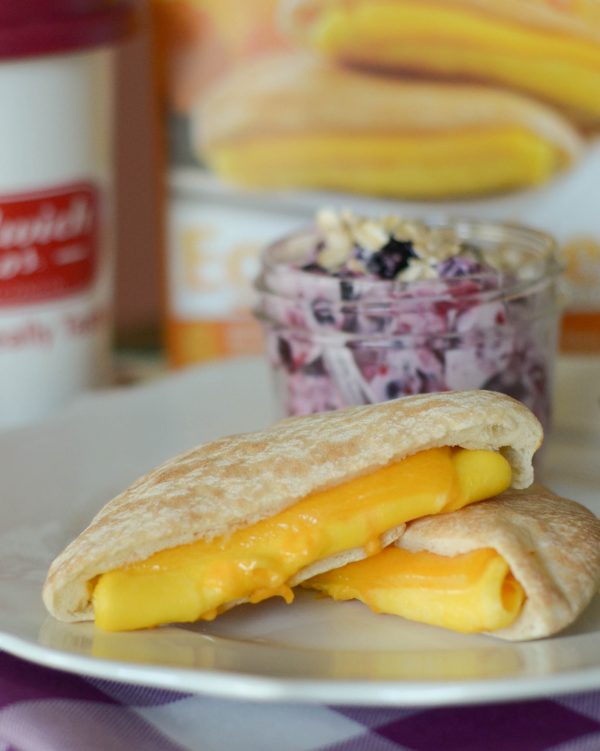 Yogurt Fruit Salad with Egg & Cheese Sandwiches AD