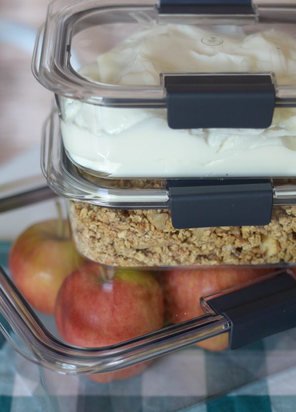 Vanilla Apple Parfaits + Easy Food Storage #StoredBrilliantly AD