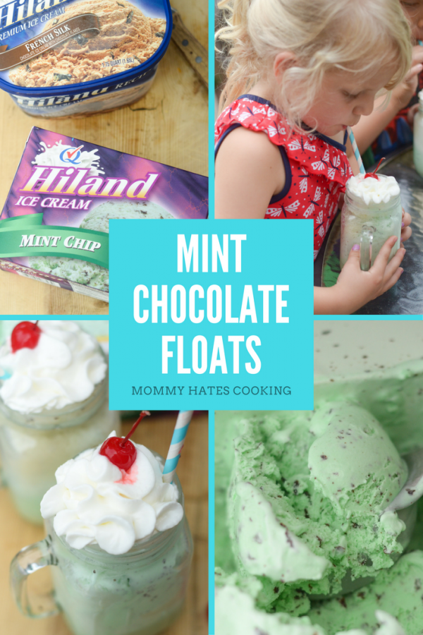 Mint Chocolate Floats #IScreamforHiland #HilandIceCream AD 