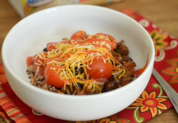 Taco Rice Bowls #MinuteLunch AD