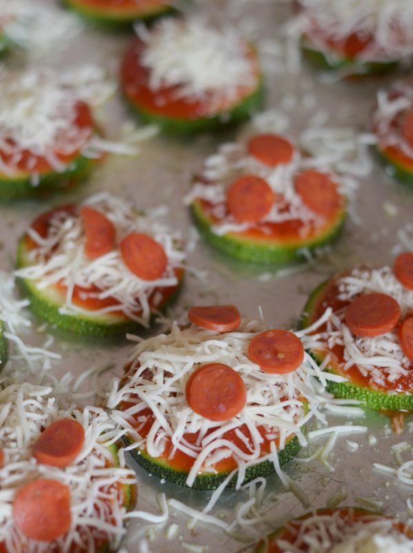 Zucchini Pizza Bites #TrendingintheKitchen #PantryInsiders #ad 