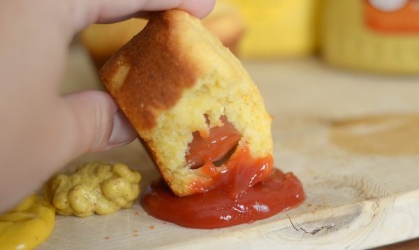 Corn Dog Muffins #FrenchsCrowd #FrenchsMustard #FrenchsKetchup AD