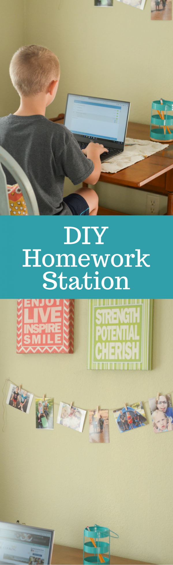Create a DIY Homework Station #LoveYourPC #ad 