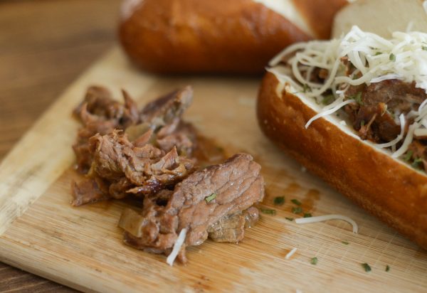 Slow Cooker French Dip Subs