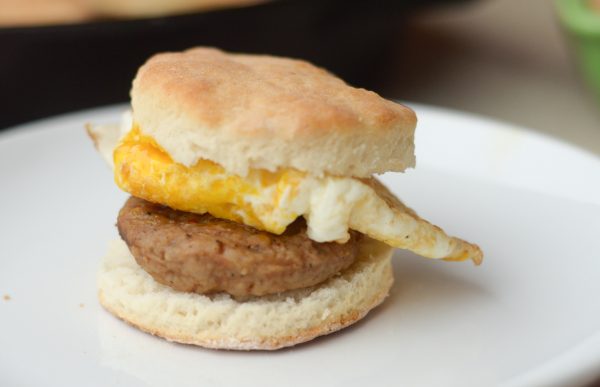 Homemade Buttermilk Biscuits with Sausage & Egg #JimmyDeanSausage #ad 