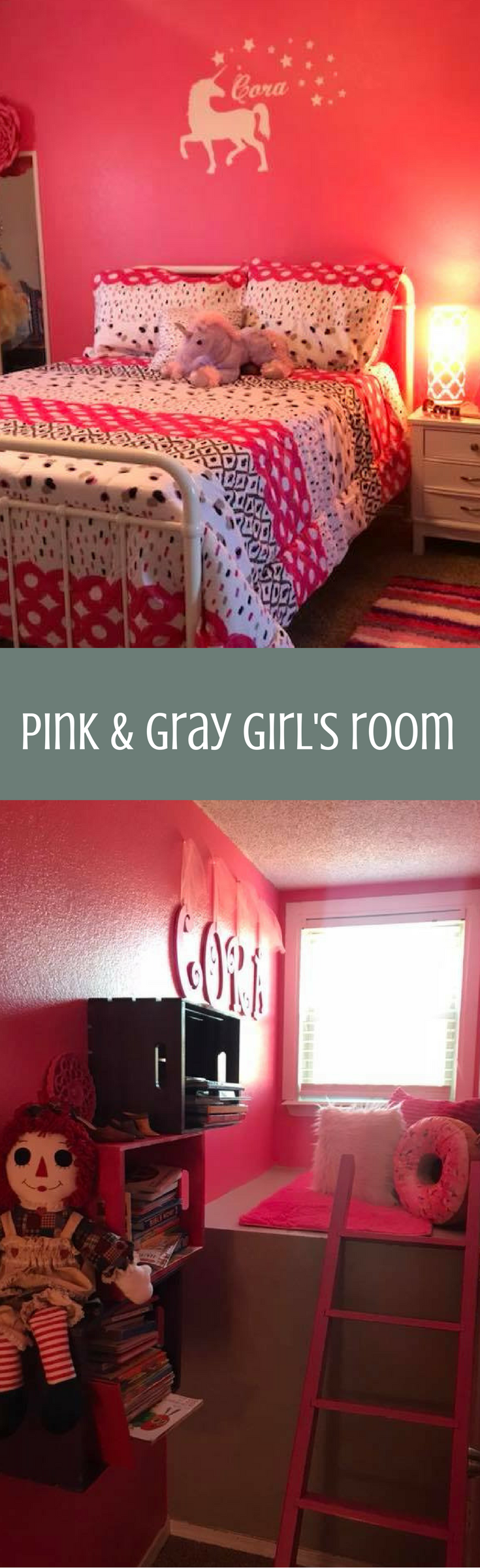 Create a Pink & Gray Girl's Room