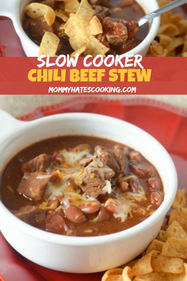 Slow Cooker Chili Beef Stew #SlowCooker #GlutenFree #ChiliRecipe 