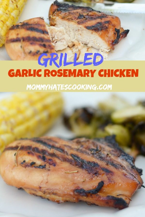 Grilled Garlic Rosemary Glazed Chicken