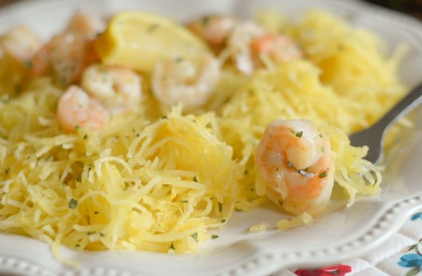 Gluten Free Shrimp Scampi with Spaghetti Squash #TrustGortons #AD
