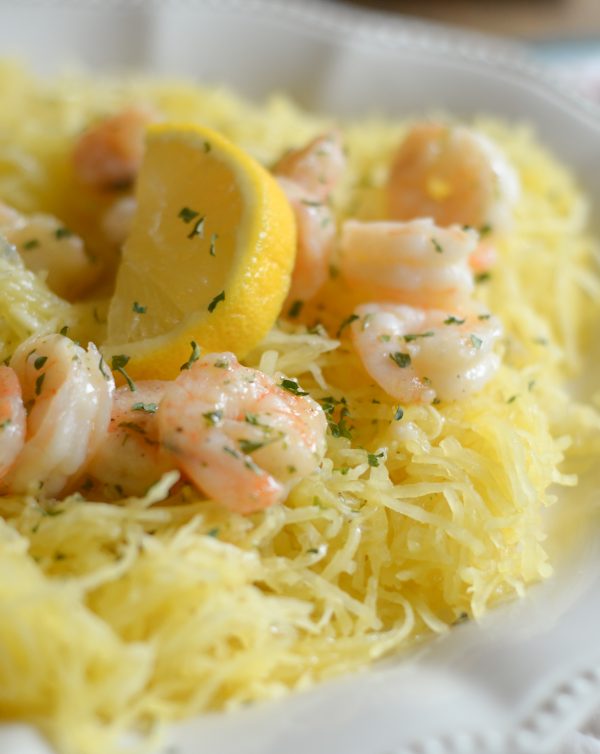 Gluten Free Shrimp Scampi with Spaghetti Squash #TrustGortons #AD