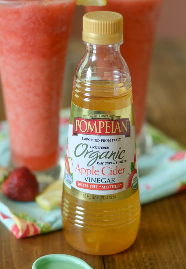 Frozen Strawberry Lemonade Mocktail #TrendingintheKitchen #Mocktails #GlutenFree