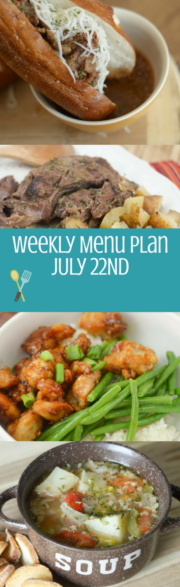 Weekly Menu Plan - Week of July 22nd