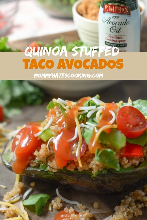 Taco Style Quinoa Stuffed Avocado