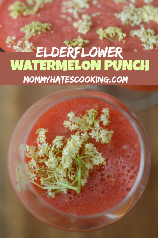 Watermelon Pineapple Punch with Elderflower #Edibles #EdibleFlowers #TrendingintheKitchen #PantryInsiders 