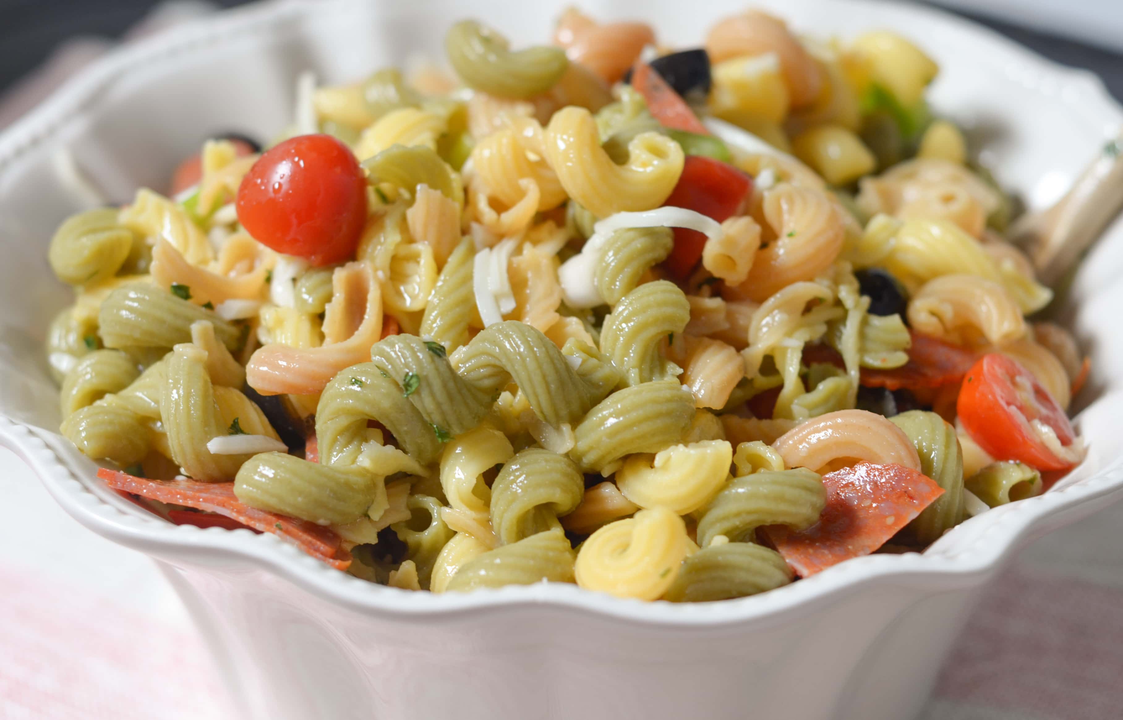 Gluten Free Easy Cold Pasta Salad - Mommy Hates Cooking