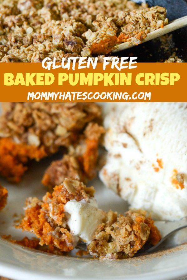 Gluten Free Baked Pumpkin Crisp