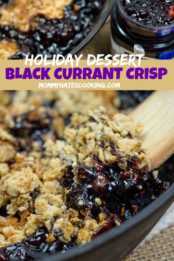 Black Currant Crisp Dessert 