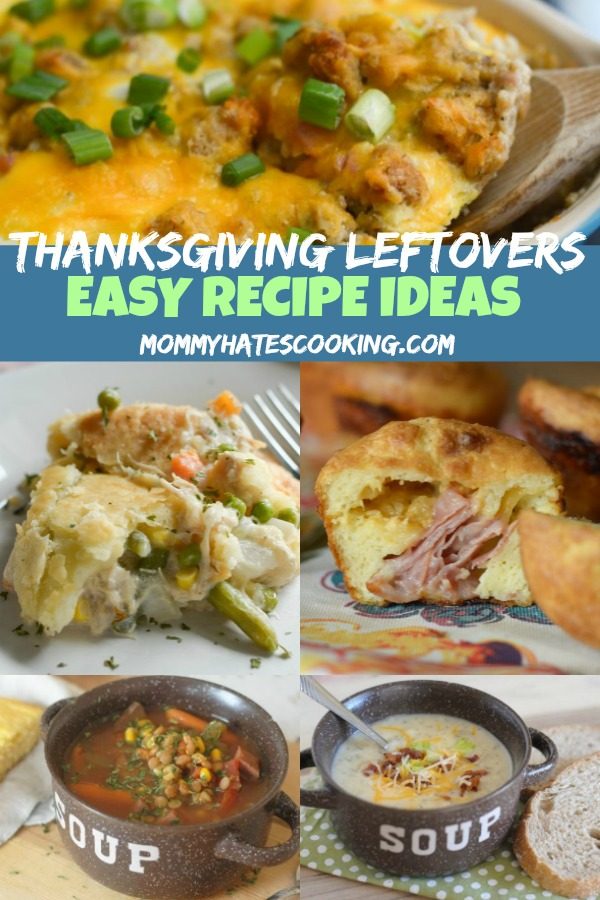 20 Easy Leftover Thanksgiving Recipes #Leftovers #Thanksgiving 
