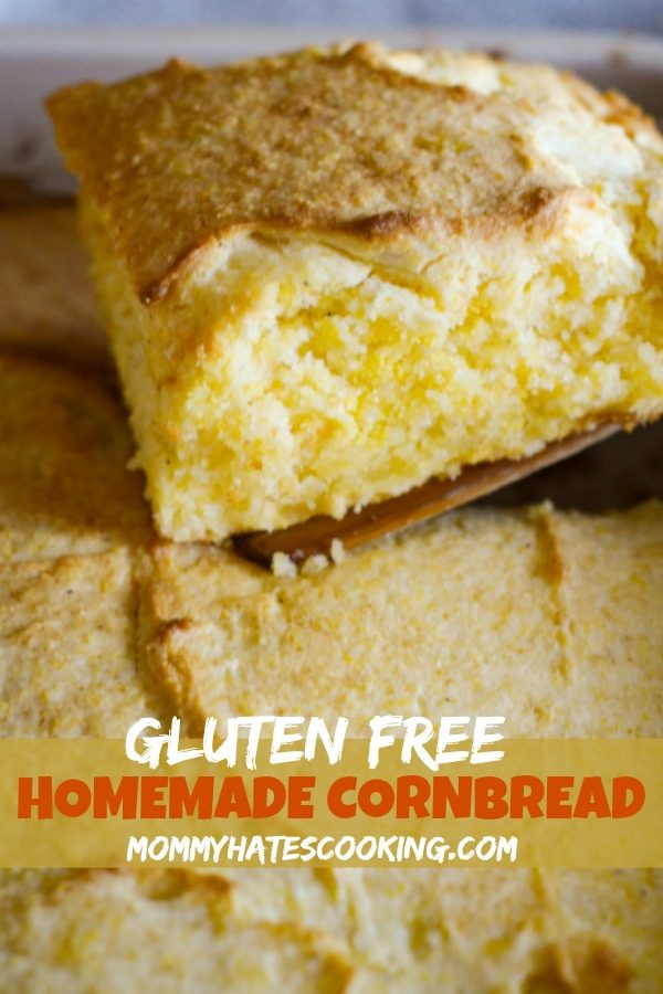 Easy Gluten Free Homemade Cornbread
