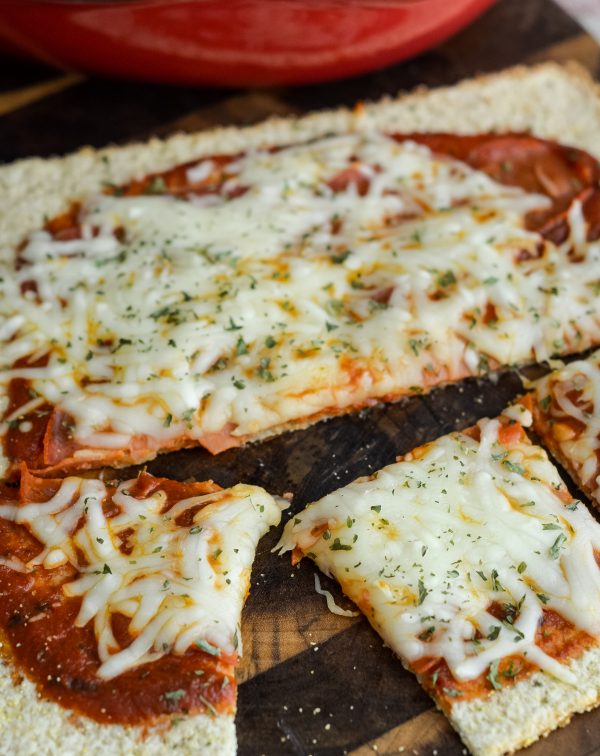 Pepperoni Pizza with Cauliflower Pizza Crust