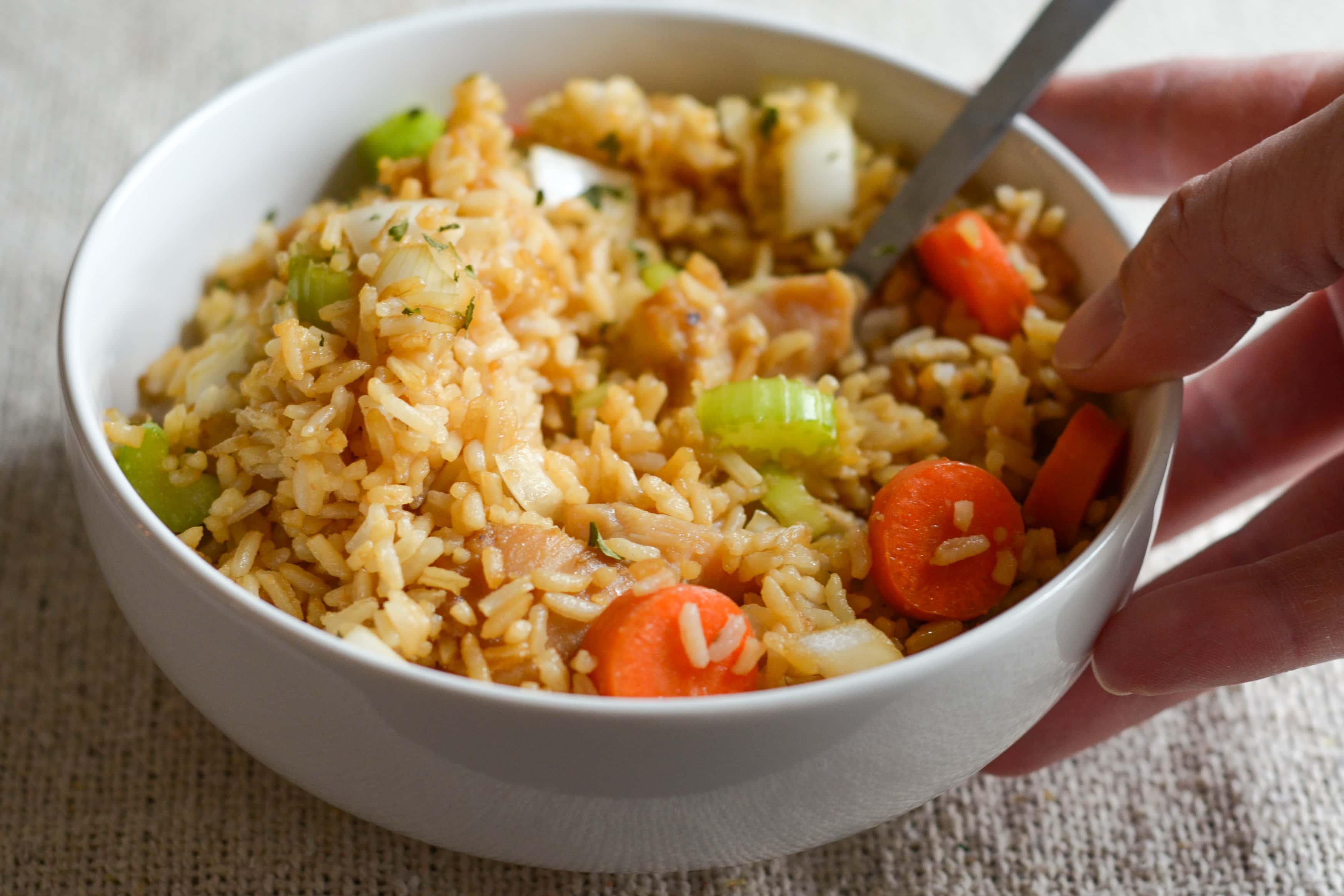 Gluten Free Air Fryer Chicken Fried Rice Mommy Hates Cooking